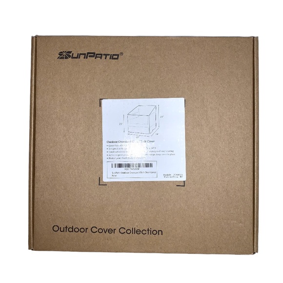 🆕 NWT SunPatio Outdoor Oversized Chair Cover Heavy Duty Waterproof Patio - Tan - Picture 8 of 13